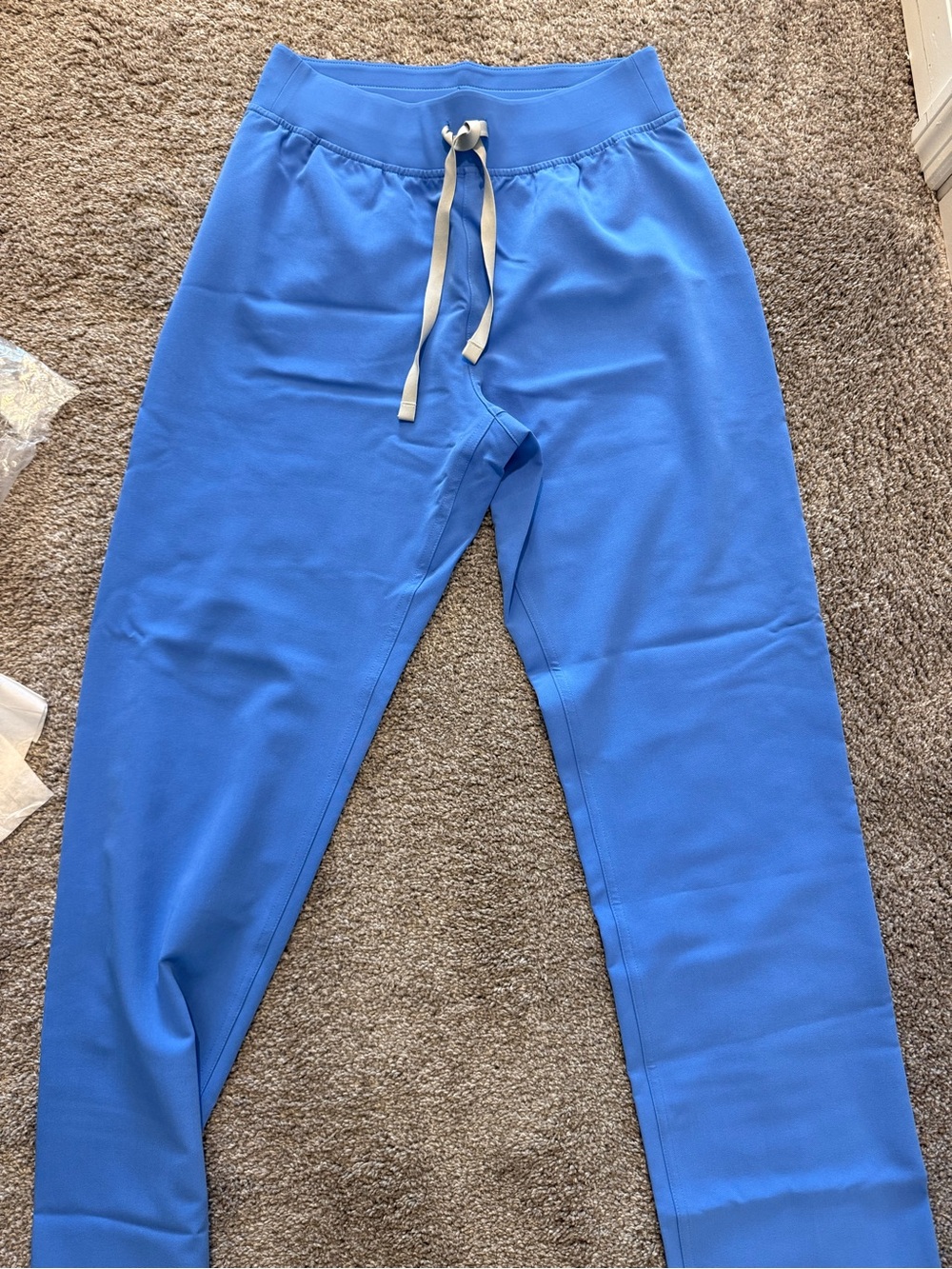 FIGS Women's Drawstring Scrub Pants in Bright Blue